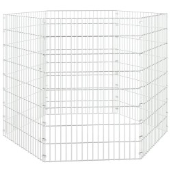 vidaXL Kaninchenkäfig 6 Paneele 54x80 cm Verzinktes Eisen
