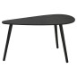 Home&Styling 2-tlg. Beistelltisch-Set Tropfenform Schwarz Home&Styling 2-tlg. Beistelltisch-Set Tropfenform Schwarz