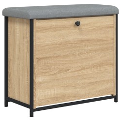 vidaXL Schuhbank mit Klappe Sonoma-Eiche 62x32x56 cm