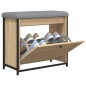 vidaXL Schuhbank mit Klappe Sonoma-Eiche 62x32x56 cm vidaXL Schuhbank mit Klappe Sonoma-Eiche 62x32x56 cm