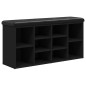 vidaXL Schuhbank Schwarz 102x32x50 cm Holzwerkstoff vidaXL Schuhbank Schwarz 102x32x50 cm Holzwerkstoff