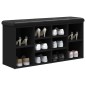 vidaXL Schuhbank Schwarz 102x32x50 cm Holzwerkstoff vidaXL Schuhbank Schwarz 102x32x50 cm Holzwerkstoff