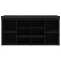 vidaXL Schuhbank Schwarz 102x32x50 cm Holzwerkstoff vidaXL Schuhbank Schwarz 102x32x50 cm Holzwerkstoff