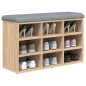 vidaXL Schuhbank Sonoma-Eiche 82x32x50 cm Holzwerkstoff