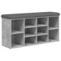vidaXL Schuhbank Betongrau 102x32x50 cm Holzwerkstoff vidaXL Schuhbank Betongrau 102x32x50 cm Holzwerkstoff