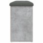 vidaXL Schuhbank Betongrau 102x32x50 cm Holzwerkstoff vidaXL Schuhbank Betongrau 102x32x50 cm Holzwerkstoff
