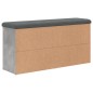 vidaXL Schuhbank Betongrau 102x32x50 cm Holzwerkstoff vidaXL Schuhbank Betongrau 102x32x50 cm Holzwerkstoff