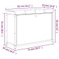 vidaXL Schuhbank mit Klappe Räuchereiche 82x32x56 cm vidaXL Schuhbank mit Klappe Räuchereiche 82x32x56 cm