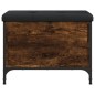 vidaXL Sitzbank mit Stauraum Räuchereiche 62x42x45 cm Holzwerkstoff vidaXL Sitzbank mit Stauraum Räuchereiche 62x42x45 cm Holzwerkstoff