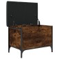 vidaXL Sitzbank mit Stauraum Räuchereiche 62x42x45 cm Holzwerkstoff vidaXL Sitzbank mit Stauraum Räuchereiche 62x42x45 cm Holzwerkstoff
