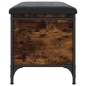 vidaXL Sitzbank mit Stauraum Räuchereiche 62x42x45 cm Holzwerkstoff vidaXL Sitzbank mit Stauraum Räuchereiche 62x42x45 cm Holzwerkstoff