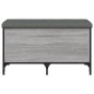 vidaXL Sitzbank mit Stauraum Grau Sonoma 82x42x45 cm Holzwerkstoff vidaXL Sitzbank mit Stauraum Grau Sonoma 82x42x45 cm Holzwerkstoff