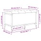 vidaXL Sitzbank mit Stauraum Grau Sonoma 82x42x45 cm Holzwerkstoff vidaXL Sitzbank mit Stauraum Grau Sonoma 82x42x45 cm Holzwerkstoff