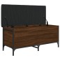 vidaXL Sitzbank mit Stauraum Braun Eiche 102x42x45 cm Holzwerkstoff