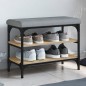 vidaXL Schuhbank Sonoma-Eiche 62x32x47 cm Holzwerkstoff vidaXL Schuhbank Sonoma-Eiche 62x32x47 cm Holzwerkstoff