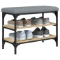 vidaXL Schuhbank Sonoma-Eiche 62x32x47 cm Holzwerkstoff vidaXL Schuhbank Sonoma-Eiche 62x32x47 cm Holzwerkstoff