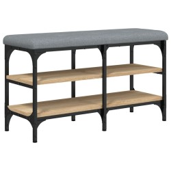 vidaXL Schuhbank Sonoma-Eiche 82x32x47 cm Holzwerkstoff