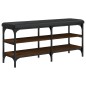vidaXL Schuhbank Braun Eichen-Optik 102x32x47 cm Holzwerkstoff vidaXL Schuhbank Braun Eichen-Optik 102x32x47 cm Holzwerkstoff