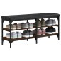 vidaXL Schuhbank Braun Eichen-Optik 102x32x47 cm Holzwerkstoff vidaXL Schuhbank Braun Eichen-Optik 102x32x47 cm Holzwerkstoff