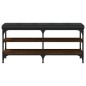 vidaXL Schuhbank Braun Eichen-Optik 102x32x47 cm Holzwerkstoff vidaXL Schuhbank Braun Eichen-Optik 102x32x47 cm Holzwerkstoff