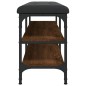 vidaXL Schuhbank Braun Eichen-Optik 102x32x47 cm Holzwerkstoff vidaXL Schuhbank Braun Eichen-Optik 102x32x47 cm Holzwerkstoff