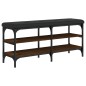 vidaXL Schuhbank Braun Eichen-Optik 102x32x47 cm Holzwerkstoff vidaXL Schuhbank Braun Eichen-Optik 102x32x47 cm Holzwerkstoff