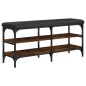 vidaXL Schuhbank Räuchereiche 102x32x47 cm Holzwerkstoff vidaXL Schuhbank Räuchereiche 102x32x47 cm Holzwerkstoff
