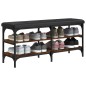 vidaXL Schuhbank Räuchereiche 102x32x47 cm Holzwerkstoff vidaXL Schuhbank Räuchereiche 102x32x47 cm Holzwerkstoff