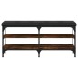 vidaXL Schuhbank Räuchereiche 102x32x47 cm Holzwerkstoff vidaXL Schuhbank Räuchereiche 102x32x47 cm Holzwerkstoff