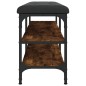 vidaXL Schuhbank Räuchereiche 102x32x47 cm Holzwerkstoff vidaXL Schuhbank Räuchereiche 102x32x47 cm Holzwerkstoff