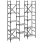 vidaXL Bücherregal Grau Sonoma 127,5x28,5x172,5 cm Holzwerkstoff vidaXL Bücherregal Grau Sonoma 127,5x28,5x172,5 cm Holzwerkstoff