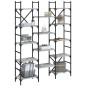 vidaXL Bücherregal Grau Sonoma 127,5x28,5x172,5 cm Holzwerkstoff vidaXL Bücherregal Grau Sonoma 127,5x28,5x172,5 cm Holzwerkstoff