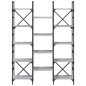 vidaXL Bücherregal Grau Sonoma 127,5x28,5x172,5 cm Holzwerkstoff vidaXL Bücherregal Grau Sonoma 127,5x28,5x172,5 cm Holzwerkstoff