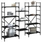 vidaXL Bücherregal Schwarz 160x28,5x136,5 cm Holzwerkstoff vidaXL Bücherregal Schwarz 160x28,5x136,5 cm Holzwerkstoff