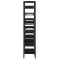 vidaXL Bücherregal Schwarz 160x28,5x136,5 cm Holzwerkstoff vidaXL Bücherregal Schwarz 160x28,5x136,5 cm Holzwerkstoff