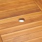 7-tlg. Garten-Essgruppe mit Kissen Massivholz Teak Grau 7-tlg. Garten-Essgruppe mit Kissen Massivholz Teak Grau