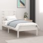 vidaXL Massivholzbett Weiß 75x190 cm vidaXL Massivholzbett Weiß 75x190 cm