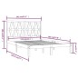 vidaXL Massivholzbett Weiß Kiefer 135x190 cm vidaXL Massivholzbett Weiß Kiefer 135x190 cm