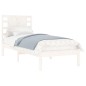 vidaXL Massivholzbett Weiß 75x190 cm vidaXL Massivholzbett Weiß 75x190 cm