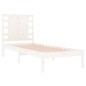 vidaXL Massivholzbett Weiß 75x190 cm vidaXL Massivholzbett Weiß 75x190 cm