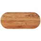 vidaXL Tischplatte 120x50x2,5 cm Oval Massivholz Akazie vidaXL Tischplatte 120x50x2,5 cm Oval Massivholz Akazie