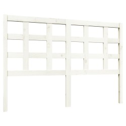 vidaXL Kopfteil Weiß 140,5x4x100 cm Massivholz Kiefer