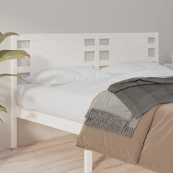 vidaXL Kopfteil Weiß 156x4x100 cm Massivholz Kiefer