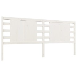 vidaXL Kopfteil Weiß 156x4x100 cm Massivholz Kiefer