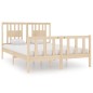 vidaXL Massivholzbett 135x190 cm vidaXL Massivholzbett 135x190 cm