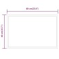 vidaXL LED-Badspiegel 60x40 cm vidaXL LED-Badspiegel 60x40 cm