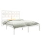 vidaXL Massivholzbett Weiß 135x190 cm vidaXL Massivholzbett Weiß 135x190 cm