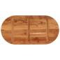vidaXL Tischplatte 120x60x3,8 cm Oval Massivholz Akazie vidaXL Tischplatte 120x60x3,8 cm Oval Massivholz Akazie