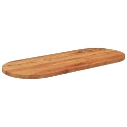 vidaXL Tischplatte 140x60x2,5 cm Oval Massivholz Akazie