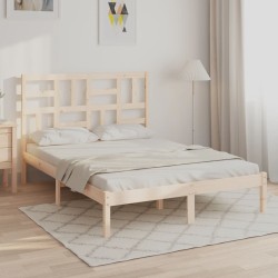 vidaXL Massivholzbett 135x190 cm